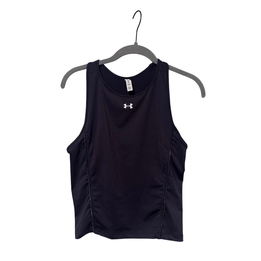 Under Armour Women’s HeatGear Fitted Tank Top Small Purple Sleeveless Athletic - Picture 2 of 7